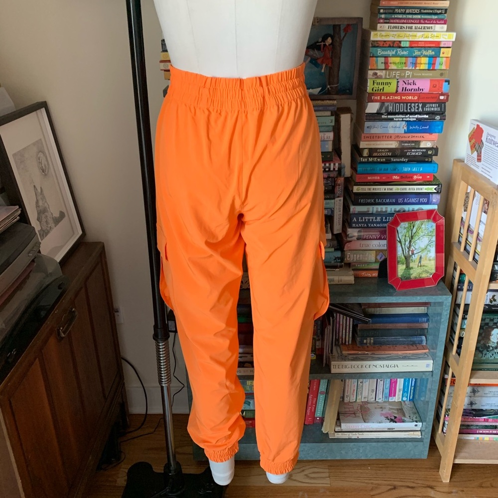 TNA Aritzia NWT Bright Orange Jogger Cargo Pants